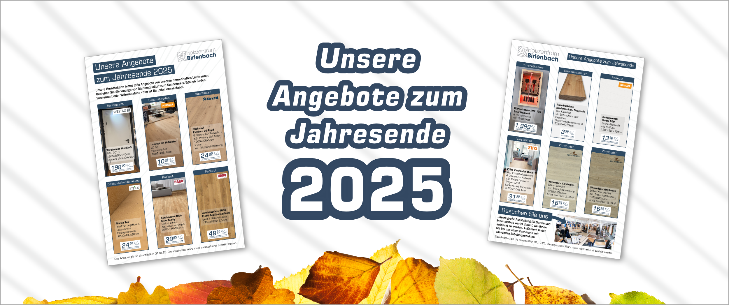 Angebote zum Jahresende 2025